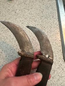 Vintage wood handle leather/linoleum/carpet cutters - Photo 2