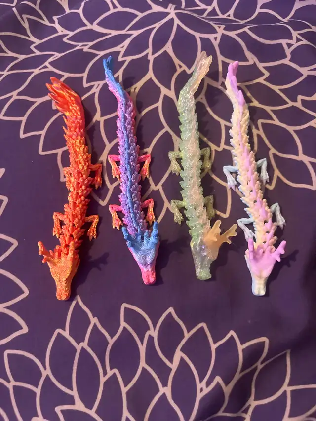 3D Printed Tiny Dragons