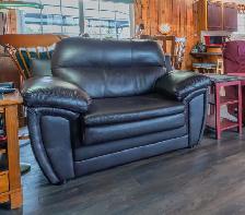 Brown leather sofa set - Photo 2