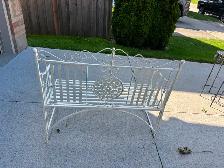 Folding iron garden love seat - $35 - Photo 2