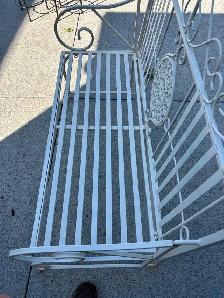 Folding iron garden love seat - $35 - Photo 3