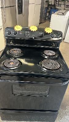GE 30" Coil Top Black Stove-30-Day Warranty Delivery Available - Photo 2