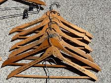 Vintage Wooden and Stainless Steel Clothes Hangers - $25 obo - Photo 2