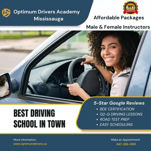 Professional & Experienced Driving Lessons -G2-G -Road Test