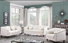 Special offer on stylish 3 piece velvet couch set