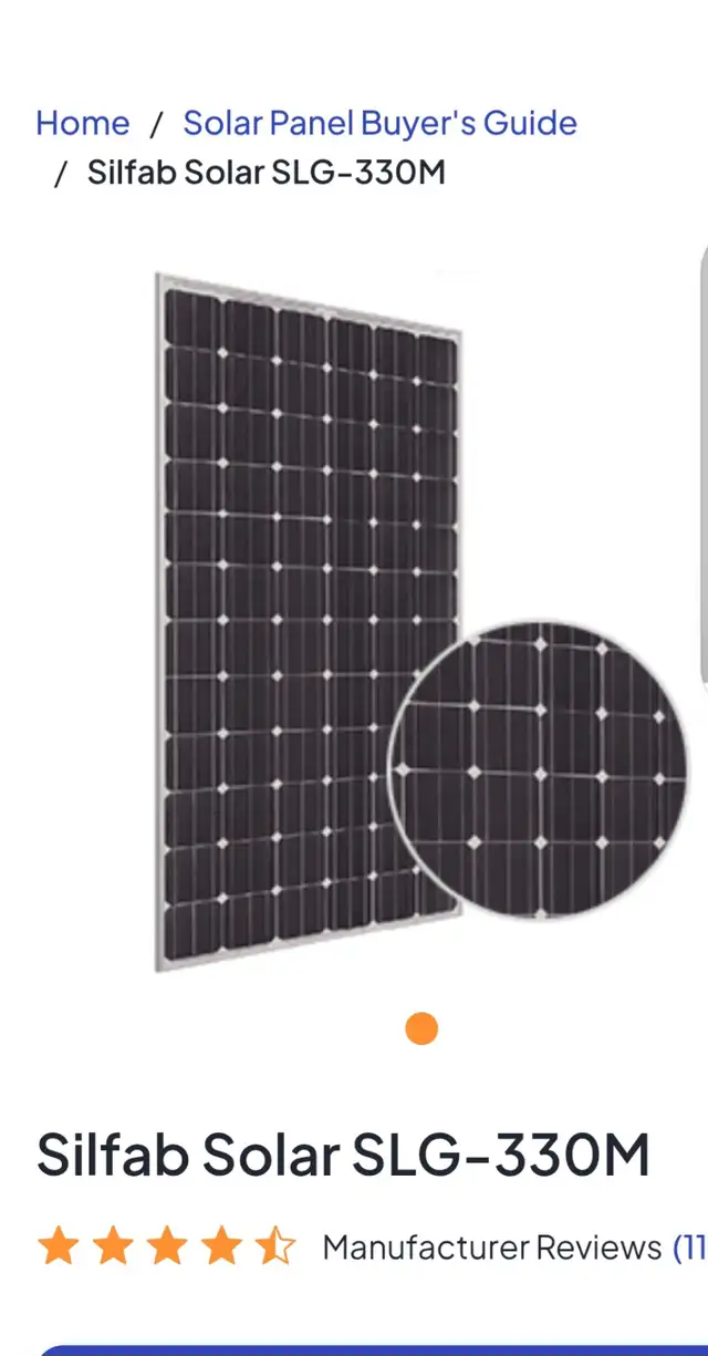 330W SOLAR PANEL MONOCRYSTALLINE
