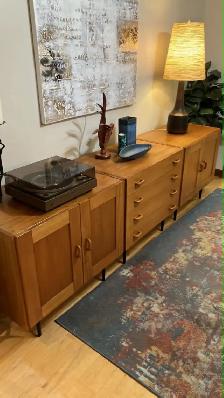 Mid century MODULAR TECK TEAK Buffet, console table, bar, bahut - Photo 4