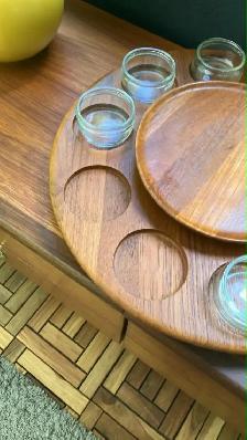 Mid century. TEAK TECK. Plateau tournant / Lazy susan dining roo - Photo 3