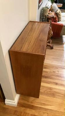 Mid century TEAK TECK. 2 dispo. Bibliothèque, bar, table console - Photo 7
