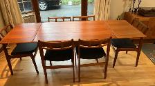 Mid century. TEAK TECK Meubles. Ensemble de salle à manger. Tabl - Photo 3