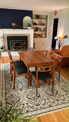 Mid century TEAK TECK. Ensemble salle à manger / GRANDE Table - Photo 10