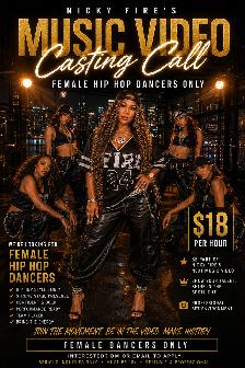 Looking for  Female Hip Hop Dancers!
