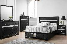 Black Bedroom furniture 4 Pieces Set