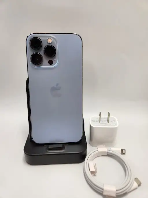 iPhone 14ProMax 128gb 85%Bh Blue 3 Months Warranty W/Charger