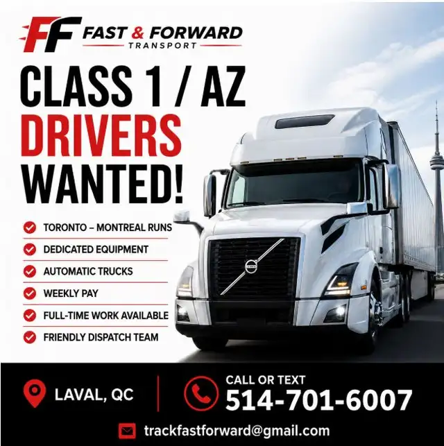 Class 1 / AZ Driver Wanted – Weekly Pay