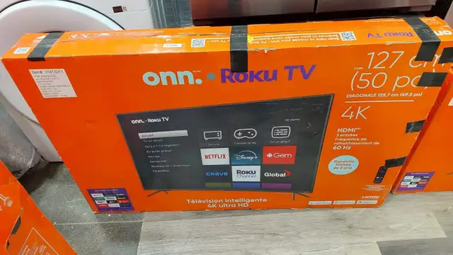 TV - 50 ' Onn. 100058007 - CA 4K Ultra HDR Roku