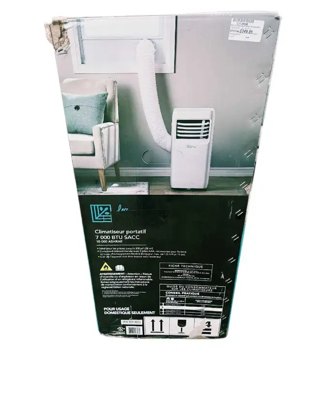 Air climatiser portatif 10 000 BTU