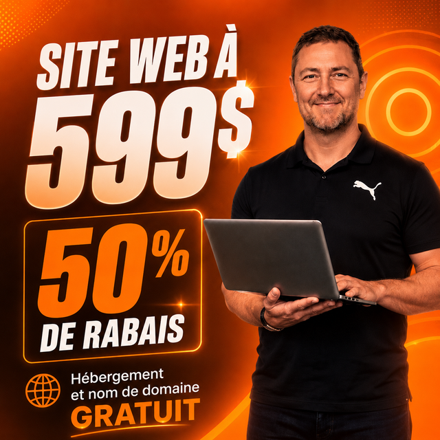 CONCEPTION SITE WEB COMPLET À 599 $ - Website design - Création