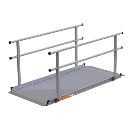 Wheelchair Ramp with Handrails, 74 x 37.4 in, Heavy Duty $ 400