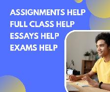 Assignment, Homework, Essay, Exam, Quiz and full courses