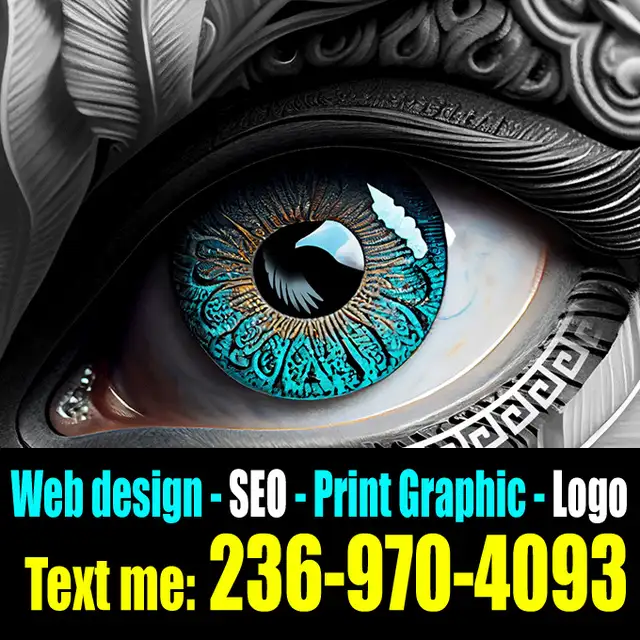 Website Graphic Designer SEO Design Web Logo Print Shopify Local