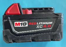 MILWAUKEE M18 XC 4.0 BATTERY