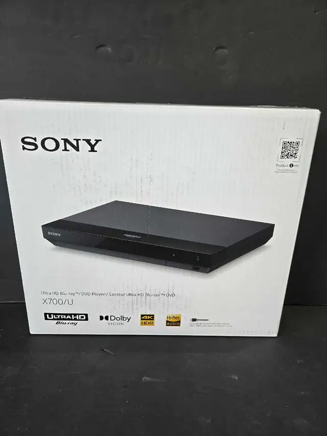 SONY X700/U ULTRA HD BLU-RAY PLAYER W/BOX