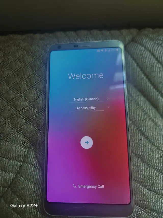 Google Locked LG G6 Thin Q W/Hairline Crack