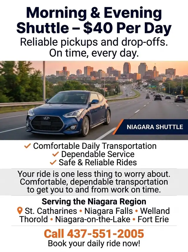 Morning and Evening shuttle.