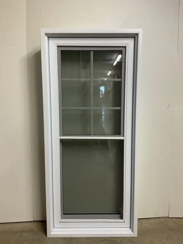 10947GP Fenêtre Guillotine PVC  Moustiquaire percé 28 1/8x61 7/8