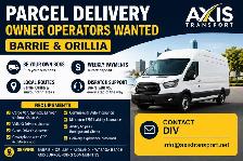 PARCEL DELIVERY OWNER OPERATORS WANTED – BARRIE & ORILLIA