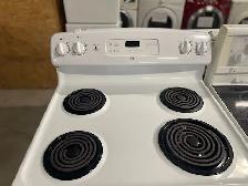 Cuisinière blanche ronds serpentins GE - Photo 2
