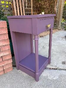 "Perfect Plum" 1-Drawer Accent Table - Photo 2