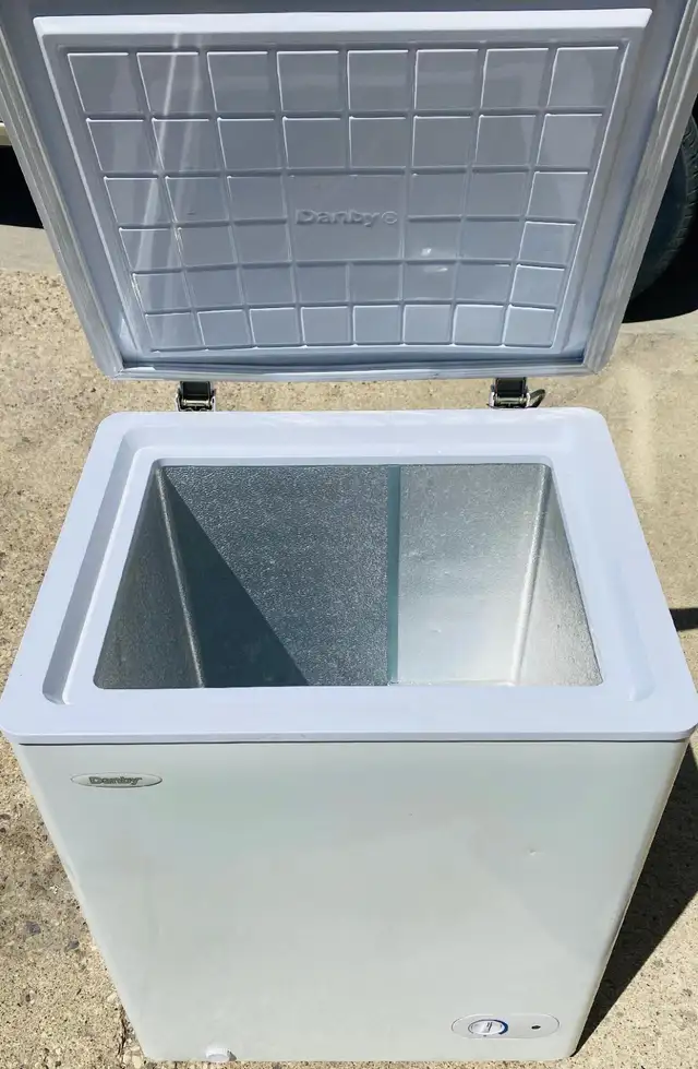 TWO small CHEST FREEZERS