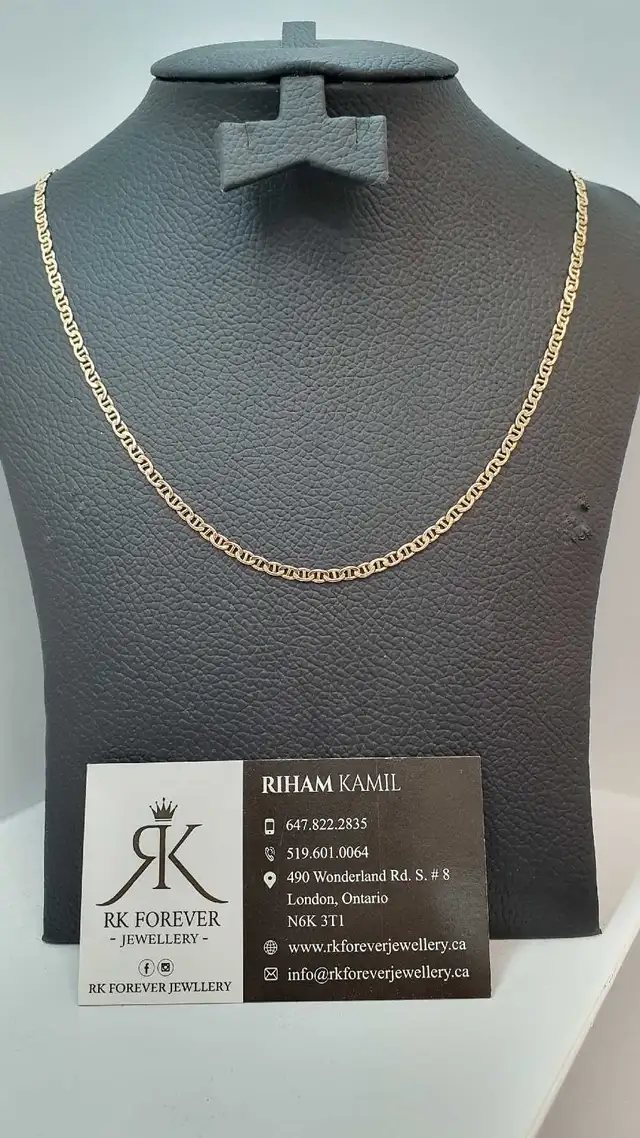 10k yellow gold chain # 418_12