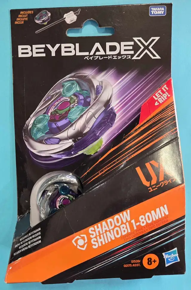 NEW BEYBLADEX SHADOW SHINOBI 1-80MN
