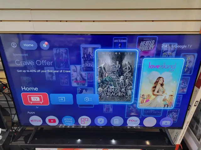 TCL 50' 50Q51K 4K Smart TV w/remote