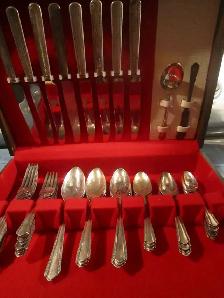 #67-79B   MALIBU silverware set for 8 - Photo 2
