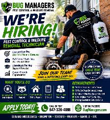 Wanted Pest Control & Wildlife Removal Technician