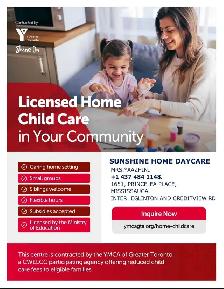 Sunshine Home Daycare  - YMCA