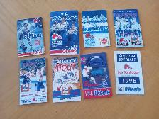 Schédule Hockey Nordiques (lot de 8 NON MARQUÉ) 170626-948