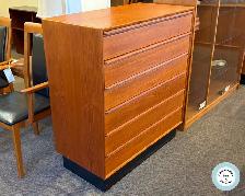 Wonderful Westnofa Norway Mid Century Teak Highboy at Charmaines