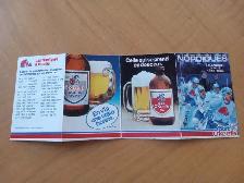 Schédule Hockey Nordiques 1982-83 MARQUÉ  (170626-696)