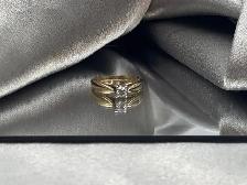 14Kt Two-Tone Gold 0.25ct Diamond Solitaire Ring $1085