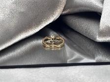 14Kt Two-Tone Gold 0.25ct Diamond Solitaire Ring $1085 - Photo 3