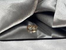 14Kt Two-Tone Gold 0.25ct Diamond Solitaire Ring $1085 - Photo 4