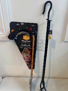 New Oklahoma Joe’s Firelighter   Fireplace Tongs Set