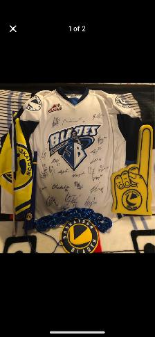 Autographed Saskatoon Blades Hockey Jersey