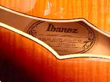 Ibanez AF155-AYS Artstar SemiAcoustic Guitar, CASE, Excellent! - Photo 3