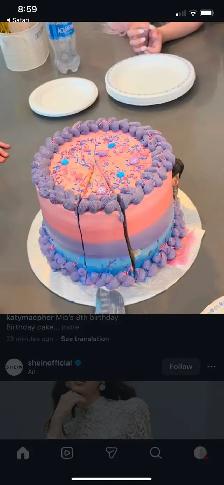 Candy cake , buttercream cake with candies in the middle - Photo 2